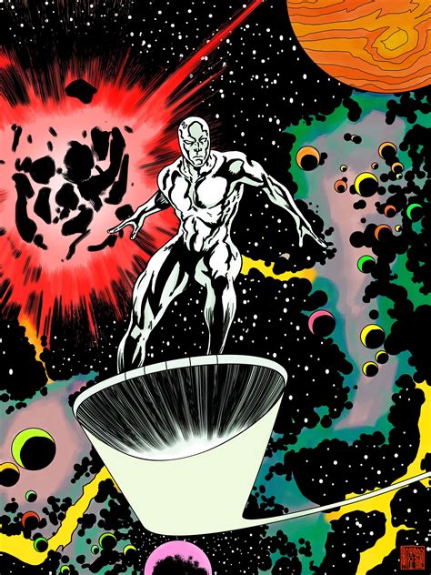 I Added Color To My Classic Silver Surfer Piece Hope You Like It