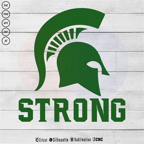 New Michigan State Msu Spartan Strong Svg Png Svg Png Eps Dxf Ai Vector