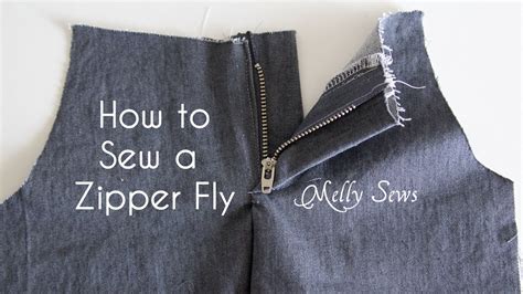 How To Sew A Zipper Fly Youtube