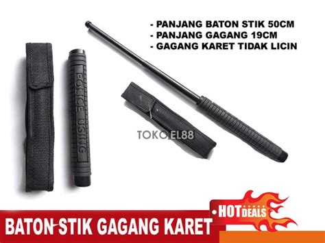 Jual Baton Stick Tongkat Pemukul Pentungan Baton Stik Besi Kokoh Gagang