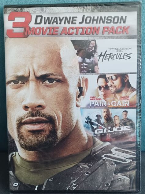 Brand Newsealed Dwayne Johnson 3 Movie Action Pack Dvds Gi Joe Pain