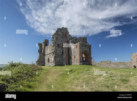 View Of Ruined Castle Near Coast Piel Castle Piel Island Islands Of