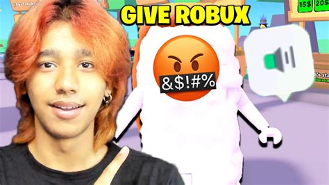 if they be rude in voice chat i give them robux pls donate youtube
