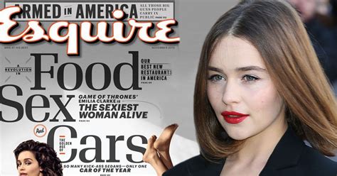 Emilia Clarke Poses NAKED On Bed As She S Named Sexiest Woman Alive By