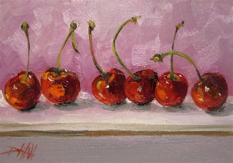 Painting Of The Day Daily Paintings By Delilah Conga Cherries