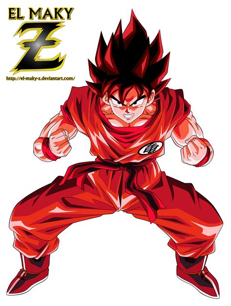 Maky Z Blog Card Son Goku Kaio Ken Saga Saiyan Dragon Ball Z