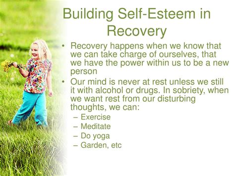 PPT Self Esteem In Addictions Recovery PowerPoint Presentation ID