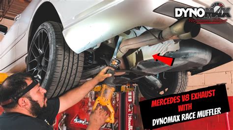 Installing Another Dynomax Race Bullet Mufflers On The Clk500 Pt2