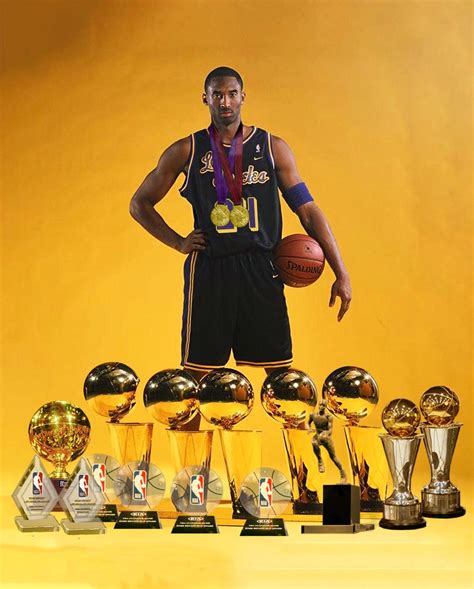 Kobe Bryant With His Nba Championship Trophies Photo Print 8 X 10 Ubicaciondepersonas Cdmx