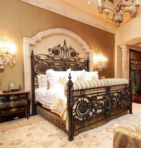 Wrought Iron Bed Luxurious Bedrooms Home Bedroom Bedroom Design