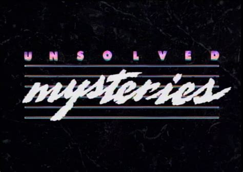 Image Unsolved Mysteries Title Seasons 1 And 2png Unsolved Mysteries