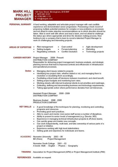 Here's how to write a resume that showcases your skills and achievements. Project Manager Sample Resume | Sample Resumes
