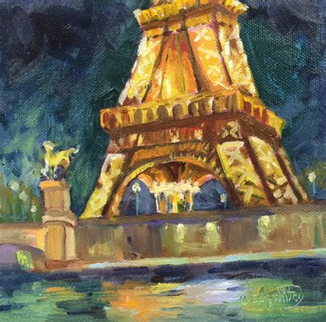 Deannas Paintings Eiffel Towerparisian Landscape Painting