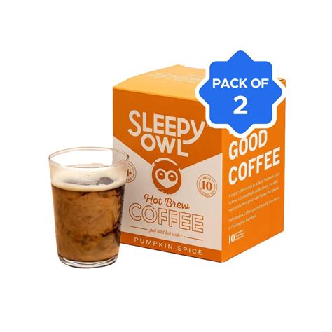 Sleepy Owl Pumpkin Spice Hot Brew Coffee Pack Of 2 Price Buy Online