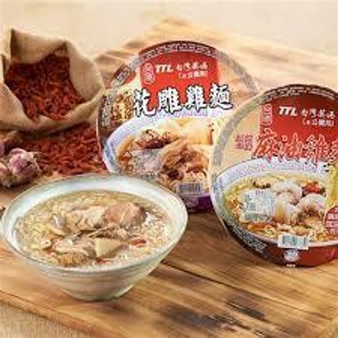 Taiwan Ttl Hua Tiao Chicken Noodle Bowl 台湾烟酒 台酒花雕雞麵紙碗 Taste U