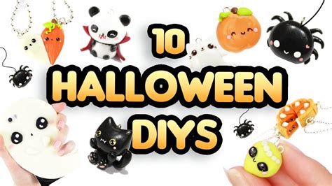 Halloween Diy Compilation 10 Cute Clay Ideas 👻 Youtube