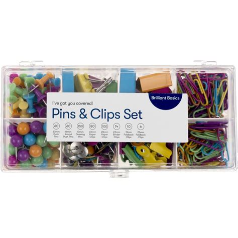 Brilliant Basics Bulk Pack Pin Clips Coloured 480 Pieces Big W