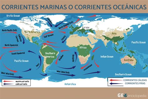 Corrientes Marinas Qué Son Y Tipos Con Mapa