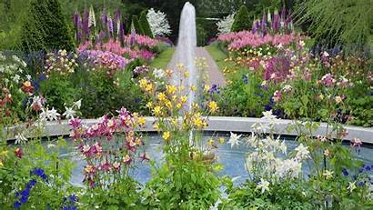 Water Fountain Park Garden Wallpapers Source