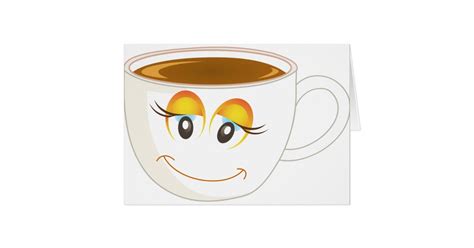 Smiling Cup Of Coffee Female Zazzle