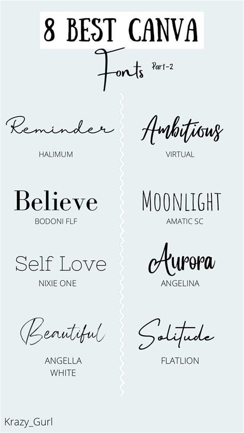 Best Canva Fonts Alphabet Fonts Typeface Font Best Canva Free Fonts