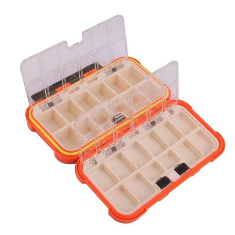24 Compartment Sea Fishing Tackle Box Hooks Baits Kit Storage Case Full