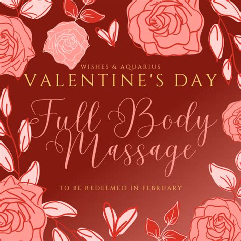 Valentines Massage Wishes Devon