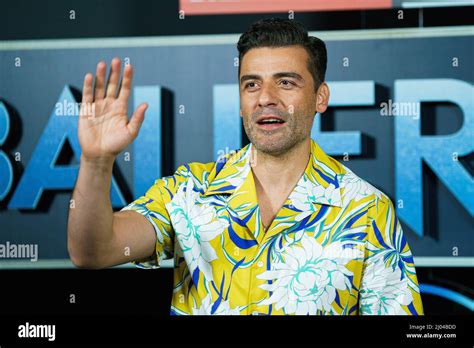 Madrid Spain 16th Mar 2022 Actor Oscar Isaac Poses During The