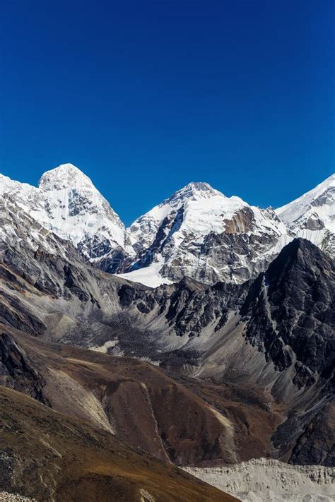 Snowy Mountains Of The Himalayas Stock Photo Image Of Peak Cold