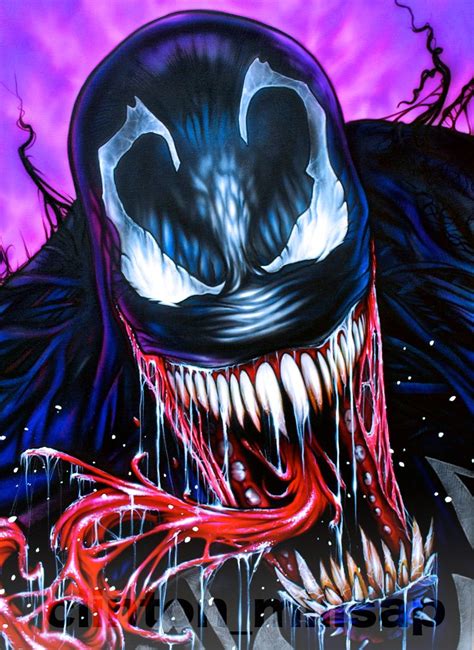 Venom Comicbook Art Fan Art To Many Hours Airbrushing To Count I