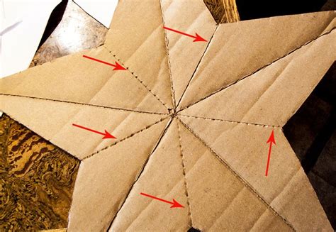 Diy Cardboard Star And Rusting Technique Deja Vue Designs Cardboard