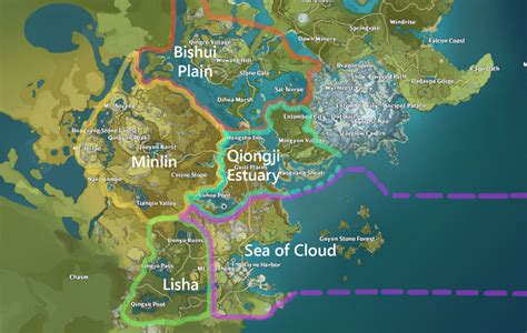 Genshin Impact Regions Map Best Games Walkthrough