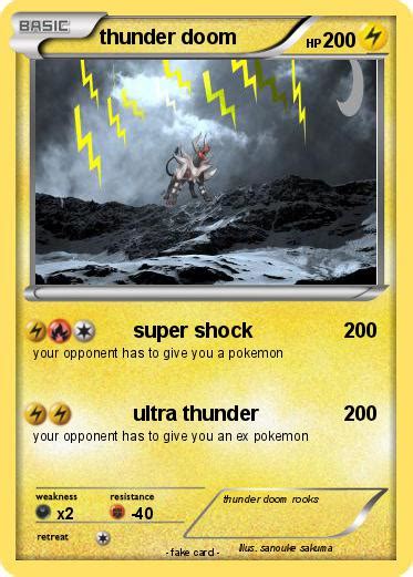 Pokémon Thunder Doom Super Shock My Pokemon Card