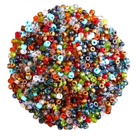 9x6mm Czech Glass Pony Beads Mix 25pcs Beads And Beading Supplies