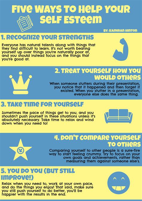 Infographic Five Ways To Help Your Self Esteem Southwest Shadow