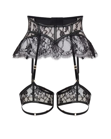 Alyss Suspender In Black By Agent Provocateur All Lingerie