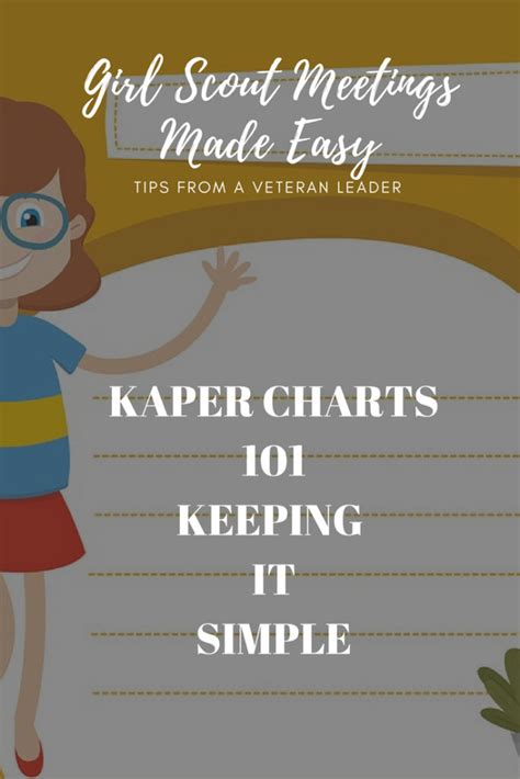 Girl Scout Kaper Chart Ideas Girl Scout Kaper Charts How To Make A