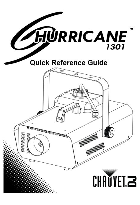 Chauvet Hurricane 1301 Quick Reference Manual Pdf Download Manualslib