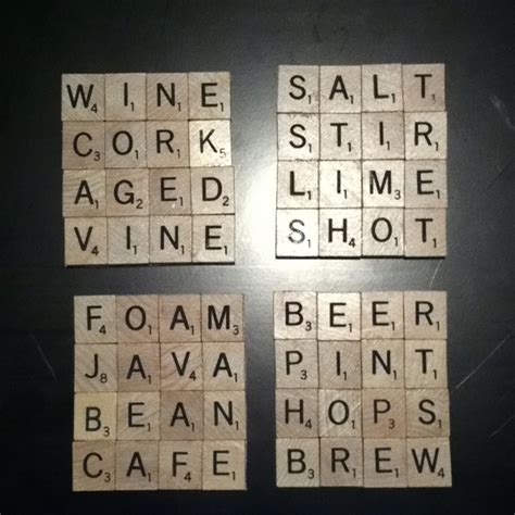 Coasters I Made Let Me Know If You Want Some Scrabble Coasters