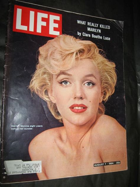 August Life Magazine Issue Featuring Marilyn Monroe Marilyn