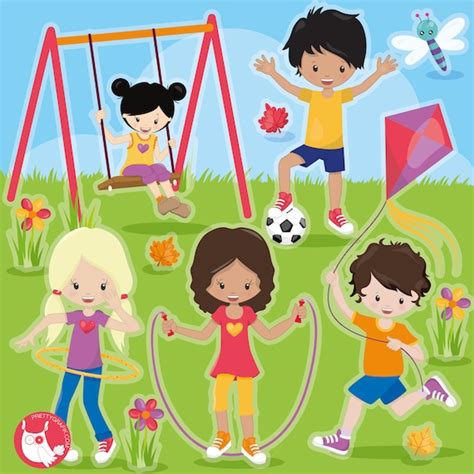 Playing Outside Clipart Clipart Commercial Use Vector Graphics Clip
