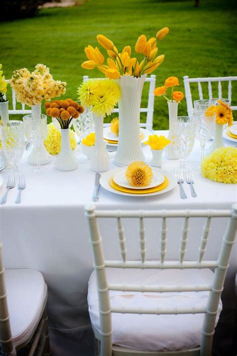 Another Way To Do Yellow Dinner Party Table Settings Spring Table