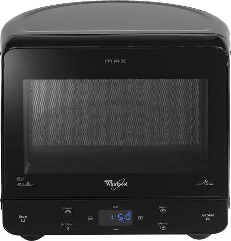 Black Whirlpool Max Microwave With Steam Function