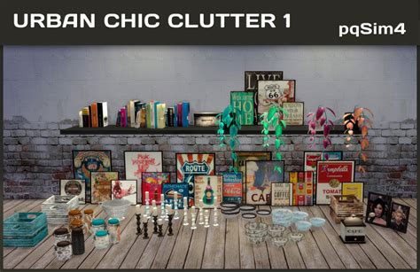 Sims Cc S The Best Urban Chic Clutter By Pqsim