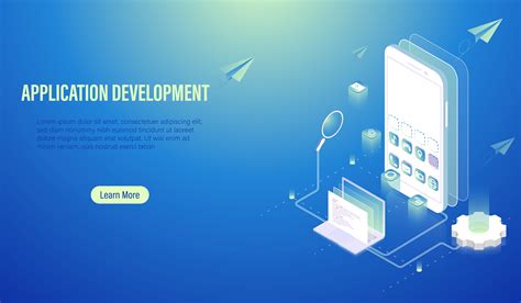 Mobile Application Development and program coding concept, software