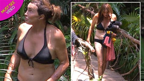 caitlyn jenner 70 stuns in black bikini as she showers in celebrity jungle mirror online