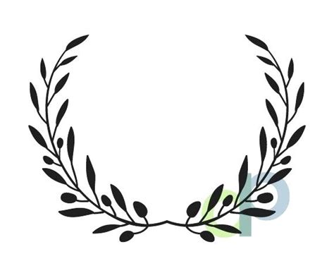 Olive Branch Wreath Vector At Getdrawings Free Download