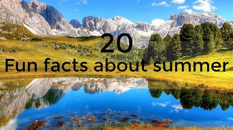 20 Interesting Facts About Summer Fun Facts About Summer Youtube