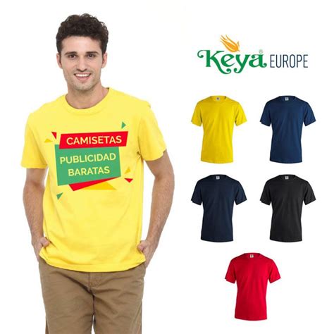 Camisetas Publicidad Baratas Color Keya Mc130 Laduda