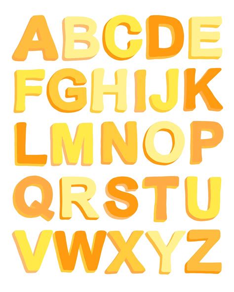 Alphabet Poster ABC Chart Printable Alphabet Nursery Wall | Etsy